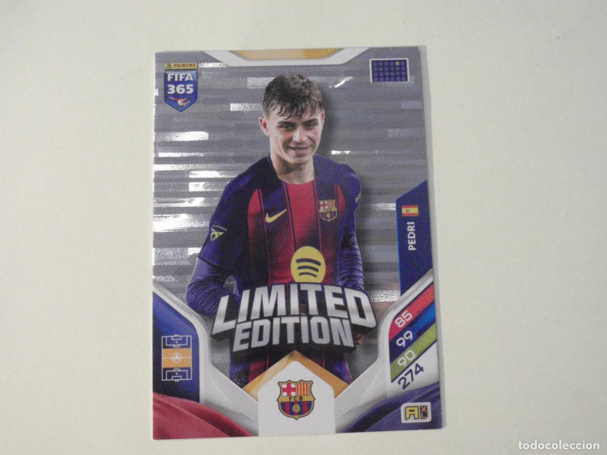 Cromos de f&uacute;tbol: Cromo PEDRI Barcelona LIMITED EDITION. Trading Card ADRENALYN XL FIFA 365. 2025 2026 PANINI 25 26