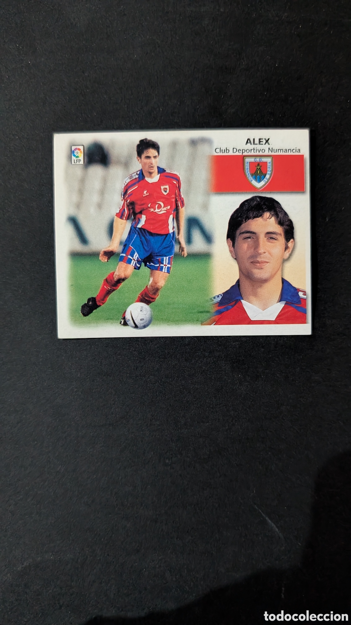 Cromos de f&uacute;tbol: ALEX NUMANCIA BAJA LIGA ESTE 1999/00 99 00 NUNCA PEGADO TRASERA ESCRITA