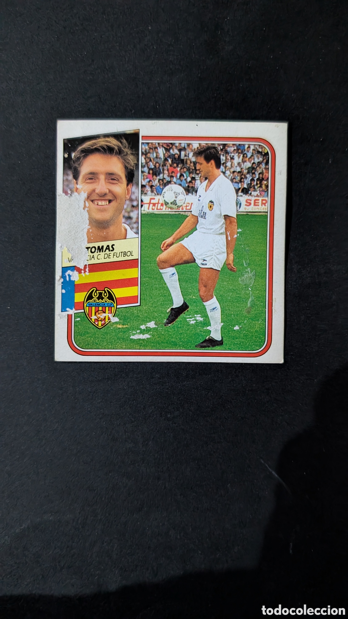 Cromos de f&uacute;tbol: TOMAS VALENCIA FICHAJE 9 VERSI&Oacute;N LIGA ESTE 1989/90 89 90 DESPEGADO