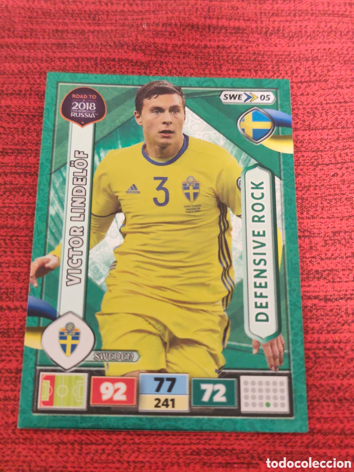 Cromos de f&uacute;tbol: SWE_05 LINDEL&Ouml;F SUECIA ADRENALYN XL ROAD TO RUSSIA 2018
