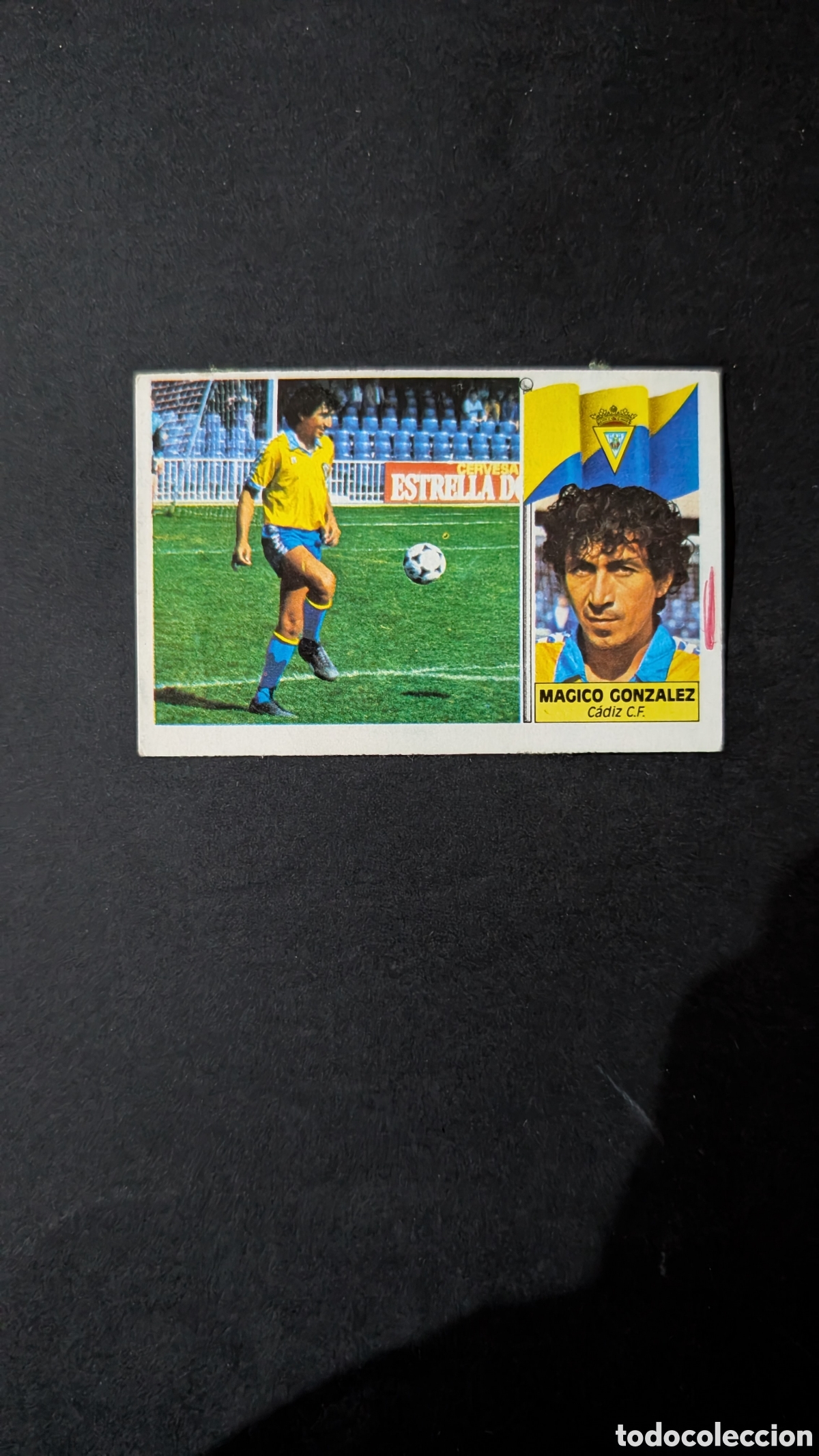 Cromos de f&uacute;tbol: L1 MAGICO GONZALEZ CADIZ FICHAJE 21 LIGA ESTE 1986/87 86 87 DESPEGADO
