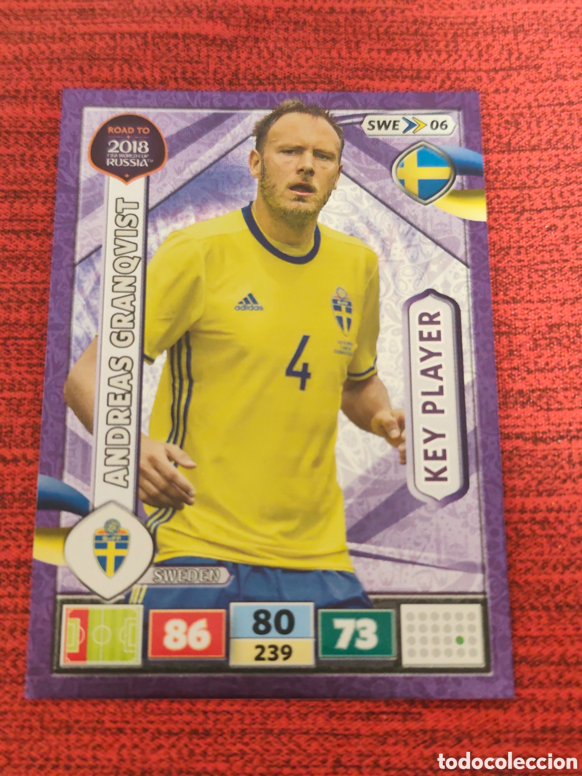 Cromos de f&uacute;tbol: SWE_06 GRANQVIST SUECIA ADRENALYN XL ROAD TO RUSSIA 2018