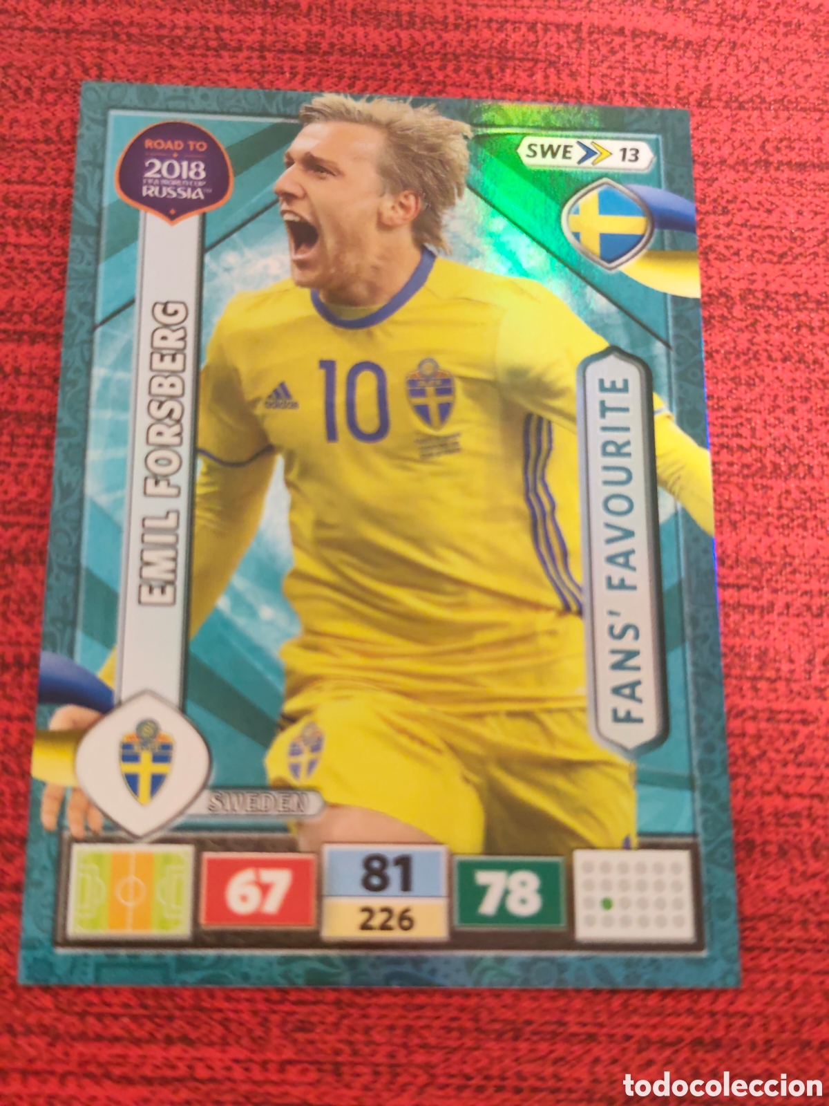 Cromos de f&uacute;tbol: SWE_13 FORSBERG SUECIA ADRENALYN XL ROAD TO RUSSIA 2018
