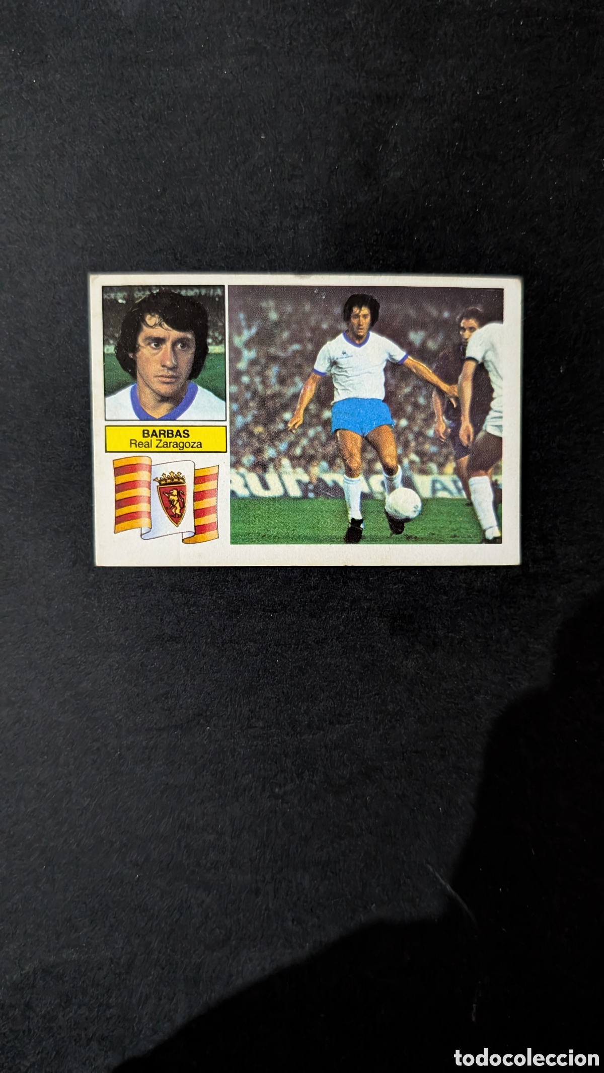 Cromos de f&uacute;tbol: BARBAS ZARAGOZA FICHAJE 4 VERSION LIGA ESTE 1982/83 82 83 NUNCA PEGADO SIN PEGAR