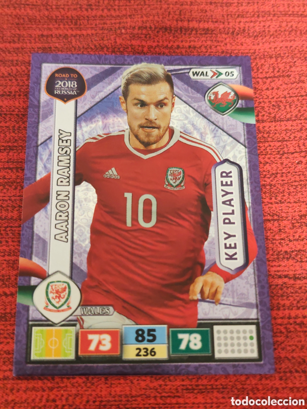 Cromos de f&uacute;tbol: WAL_05 RAMSEY GALES ADRENALYN XL ROAD TO RUSSIA 2018