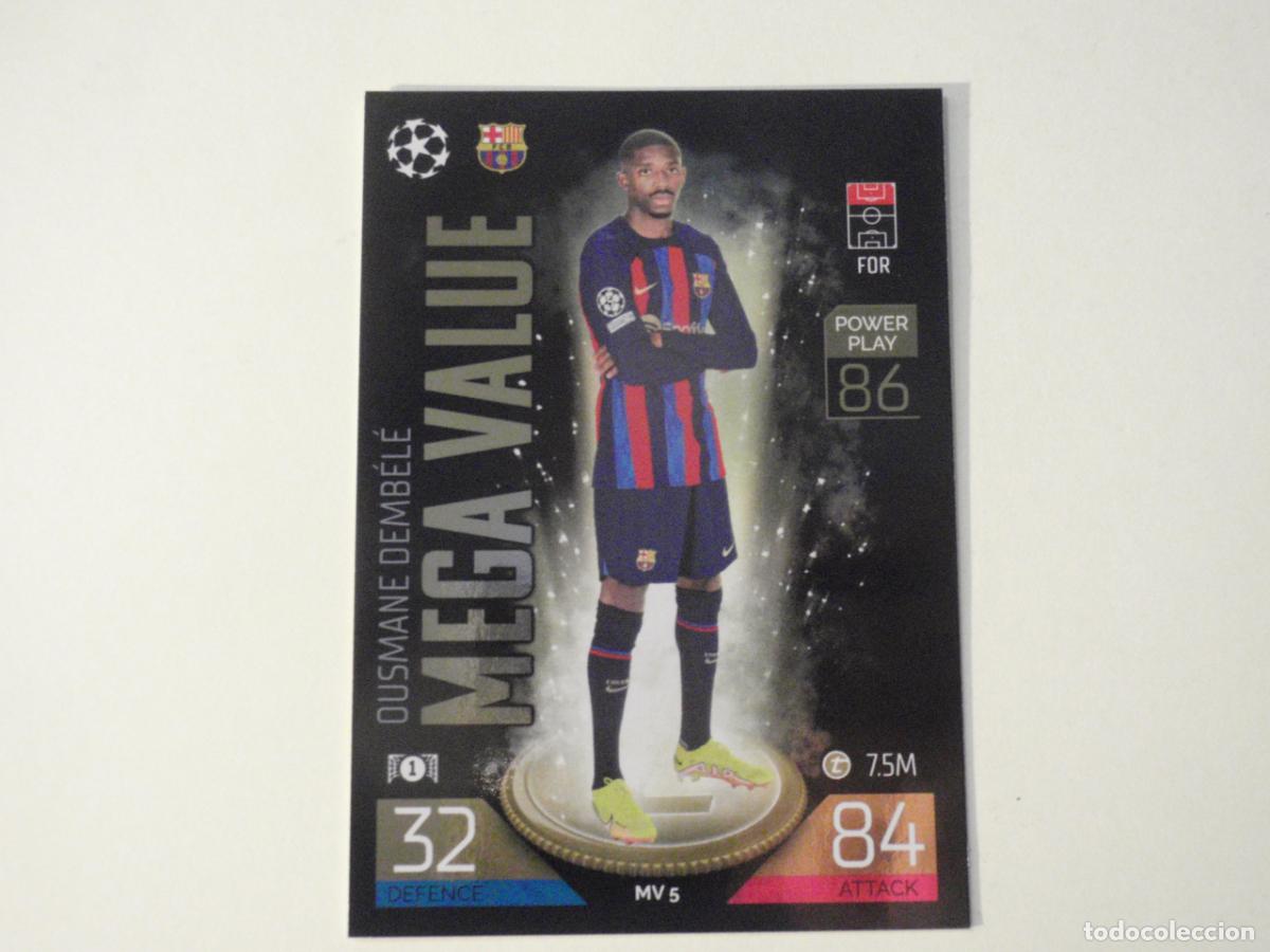 Cromos de f&uacute;tbol: Cromo MV 5 DEMBELE MEGA VALUE. TRADING CARD UEFA CHAMPIONS LEAGUE 2022 2023 TOPPS MATCH ATTAX. 22 23