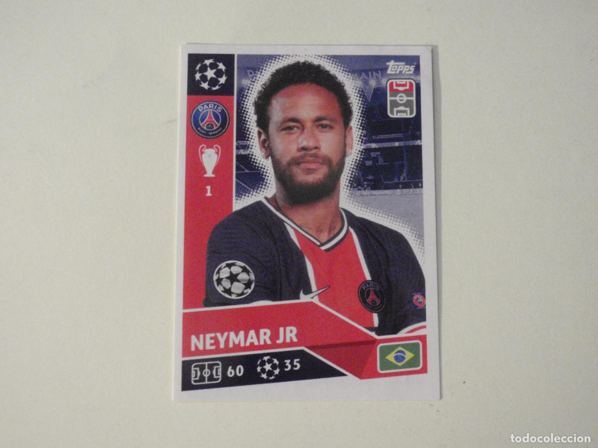 Cromos de f&uacute;tbol: Cromo futbol PSG 17 NEYMAR JR. UEFA CHAMPIONS LEAGUE 2020 2021 TOPPS Stickers 20 21