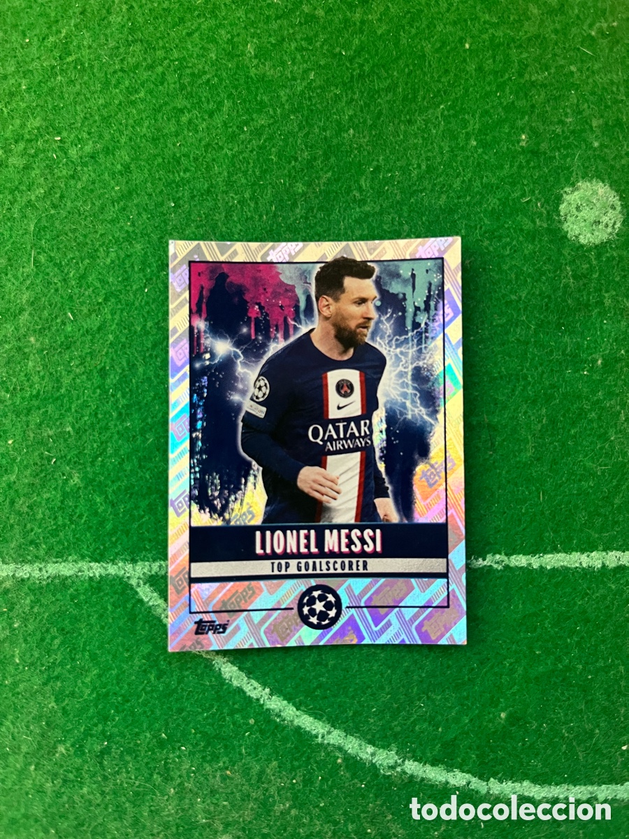 Cromos de f&uacute;tbol: 512 LIONEL MESSI PARIS SAINT GERMAIN CHAMPIONS LEAGUE 2022 2023 TOPPS TOP GOALSCORER