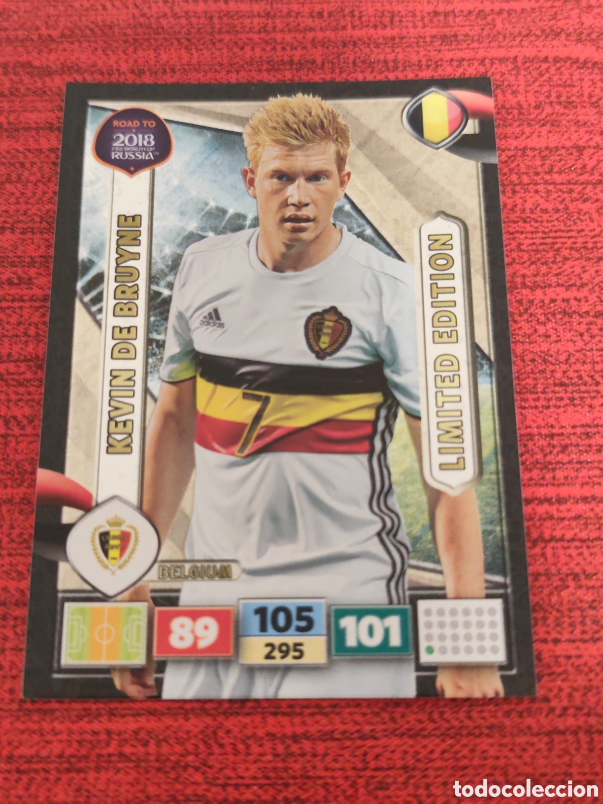 Cromos de f&uacute;tbol: LIMITED EDITION DE BRUYNE ALEMANIA ADRENALYN XL ROAD TO RUSSIA 2018