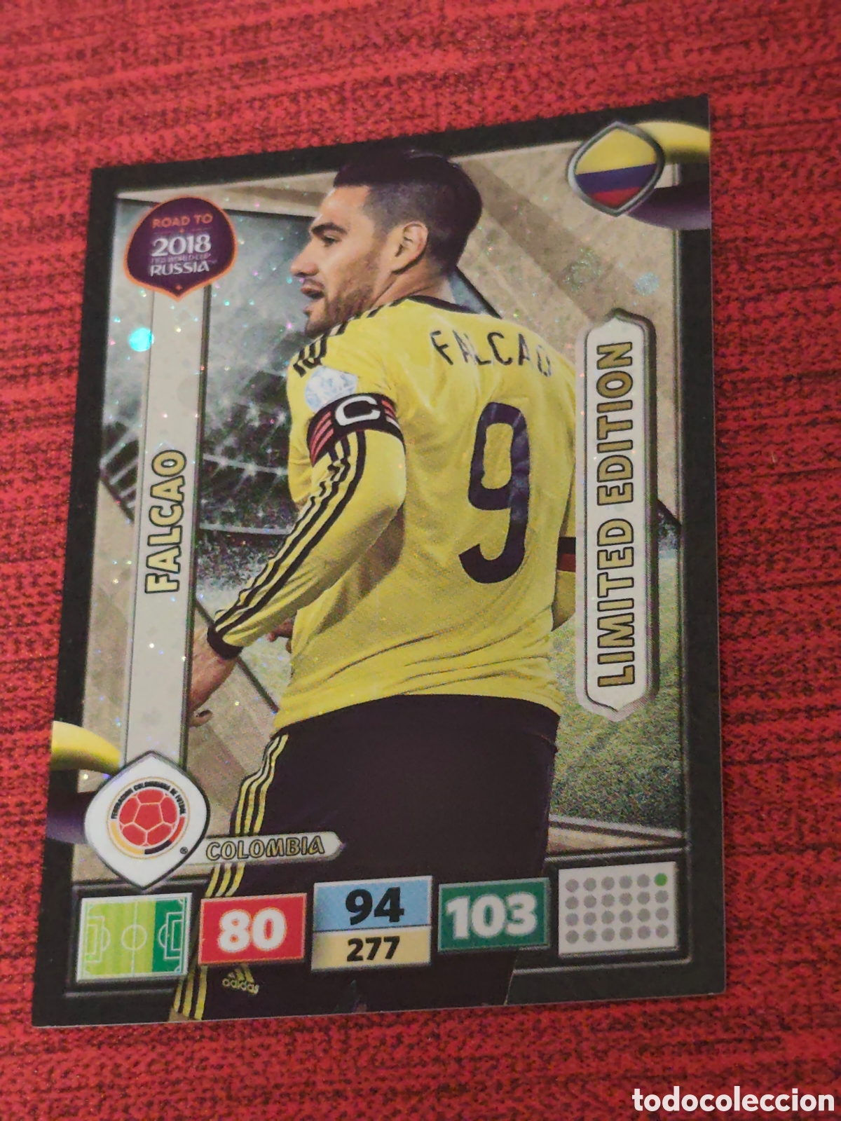 Cromos de f&uacute;tbol: LIMITED EDITION FALCAO COLOMBIA ADRENALYN XL ROAD TO RUSSIA 2018