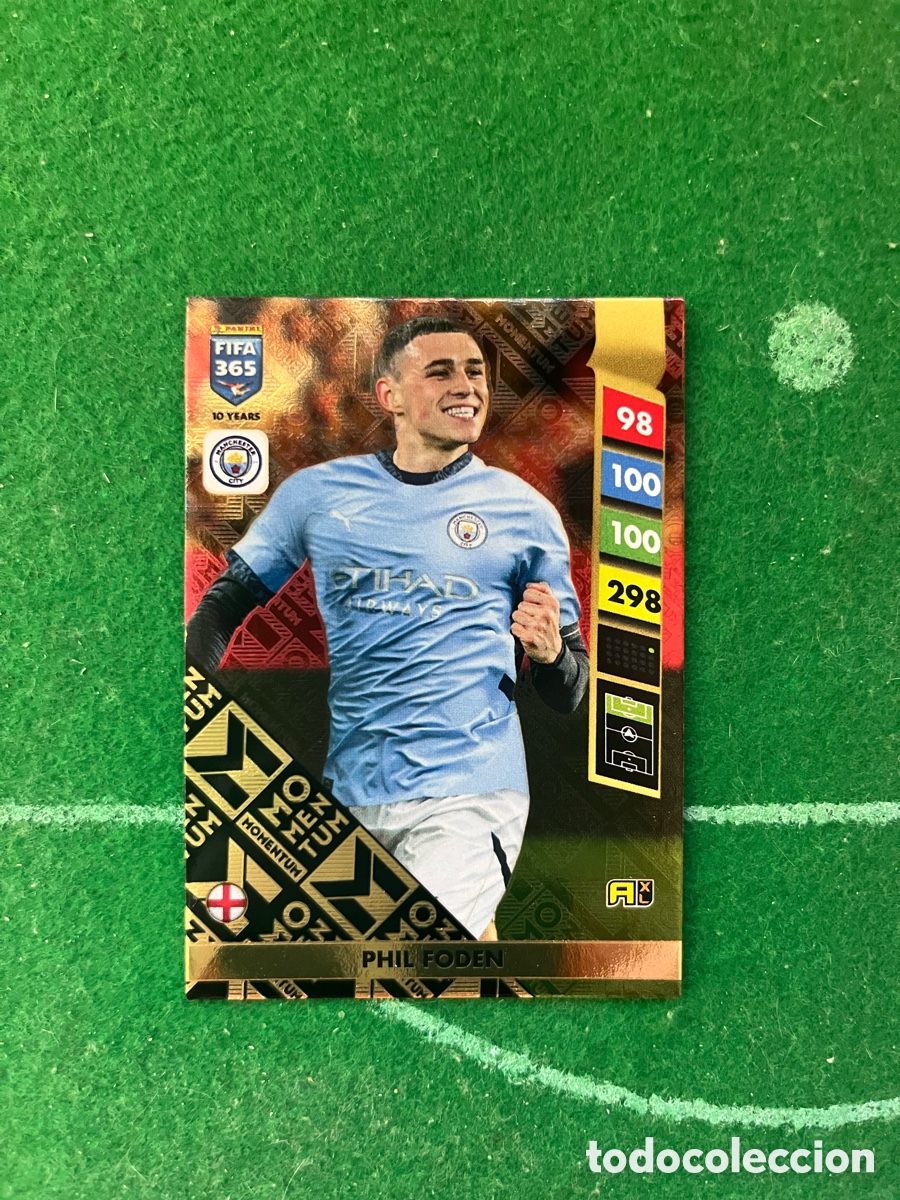 Cromos de f&uacute;tbol: PHIL FODEN MANCHESTER CITY ADRENALYN FIFA 365 2024 2025 PANINI MOMENTUM