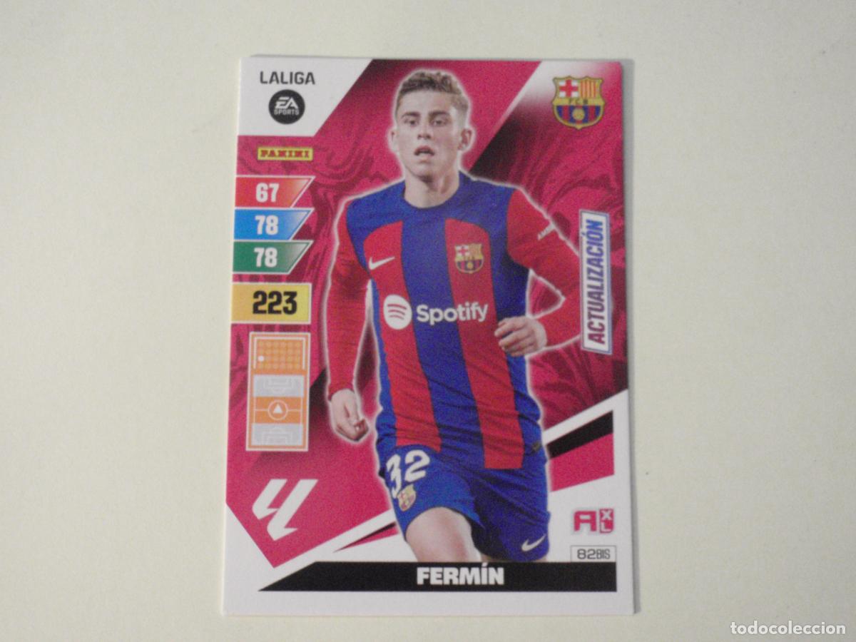 Cromos de f&uacute;tbol: Cromo 82 Bis FERMIN Barcelona ACTUALIZACI&Oacute;N. Trading card LIGA Adrenalyn XL 2023 2024 Panini. 23 24