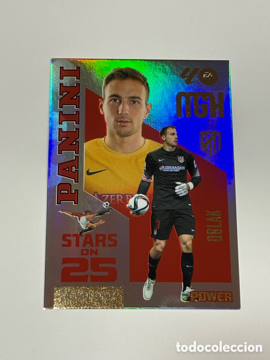 Cromos de f&uacute;tbol: Oblak X100 447P Stars On 25 Megacracks 26 27 2026-27 Edici&oacute;n &Uacute;nica Panini