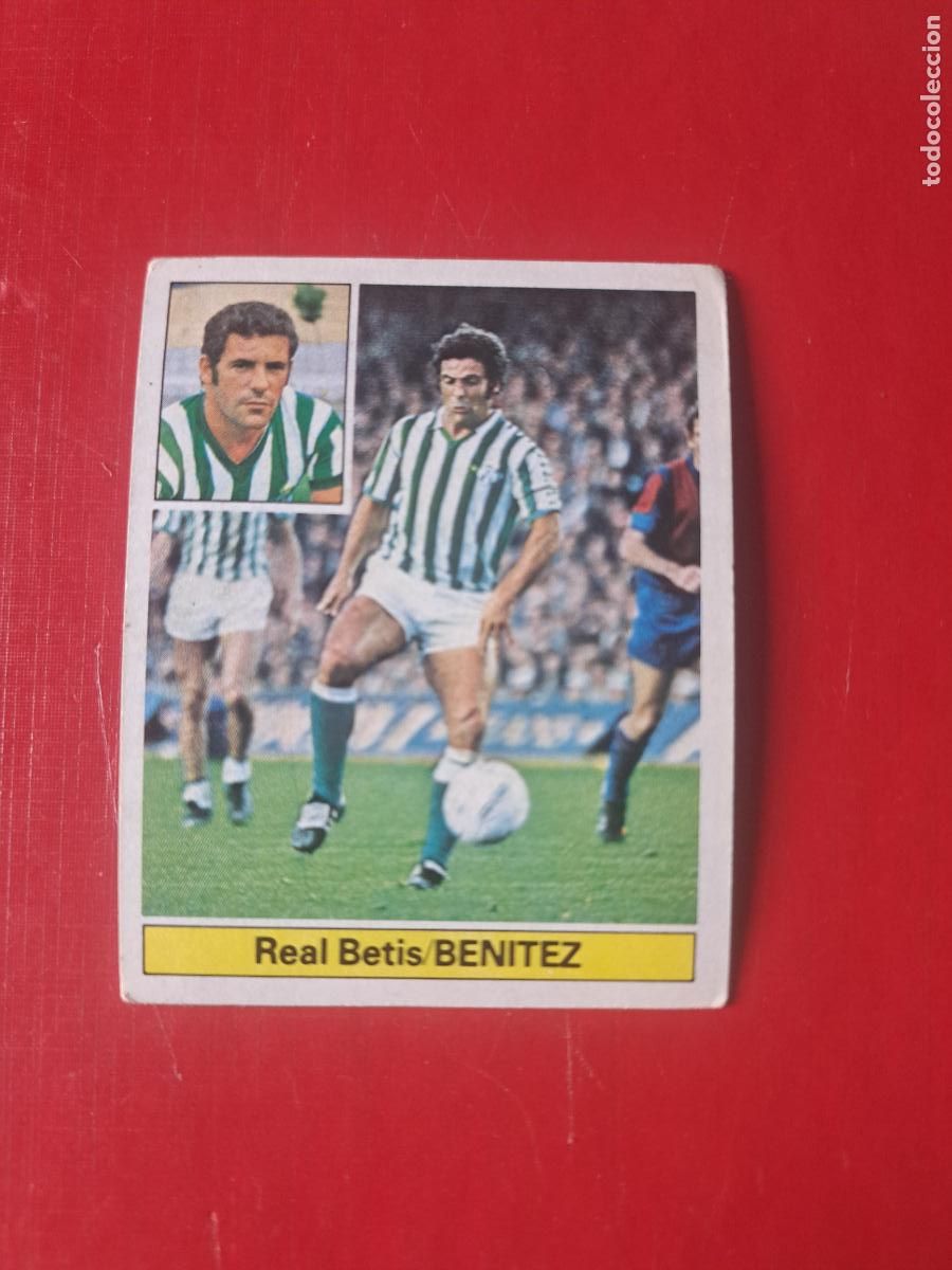 Cromos de f&uacute;tbol: ESTE 81 82 1981 1982 BENITEZ BETIS NUNCA PEGADO