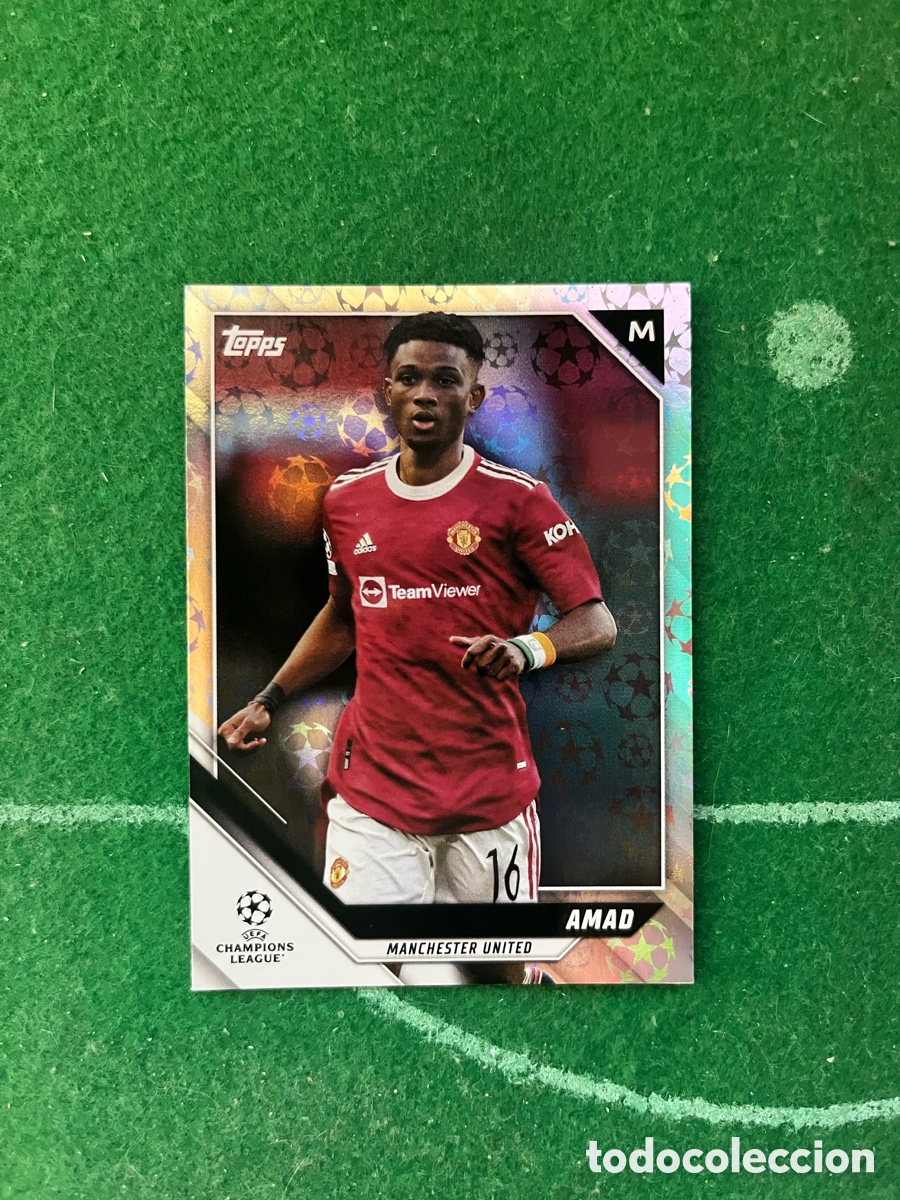 Cromos de f&uacute;tbol: 99 AMAD DIALLO MANCHESTER UNITED CHAMPIONS LEAGUE FLAGSHIP 2021 2022 TOPPS FOIL