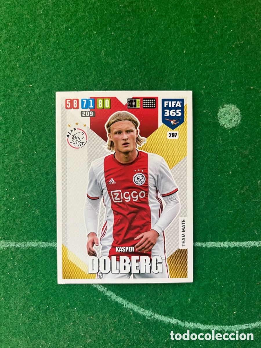 Cromos de Futebol: 297 KASPER DOLBERG AJAX ADRENALYN FIFA 365 2020 2021 PANINI