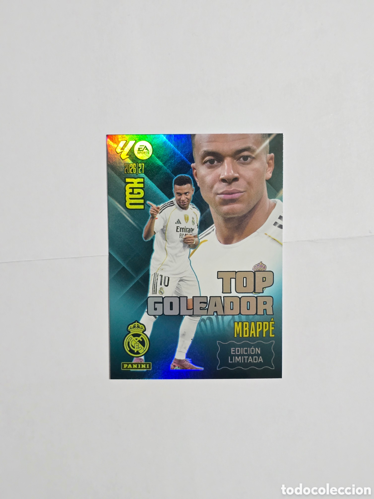 Cromos de f&uacute;tbol: Kylian Mbapp&eacute; Top Goleador Edici&oacute;n Limitada &ndash; Real Madrid | Megacracks 2026/27