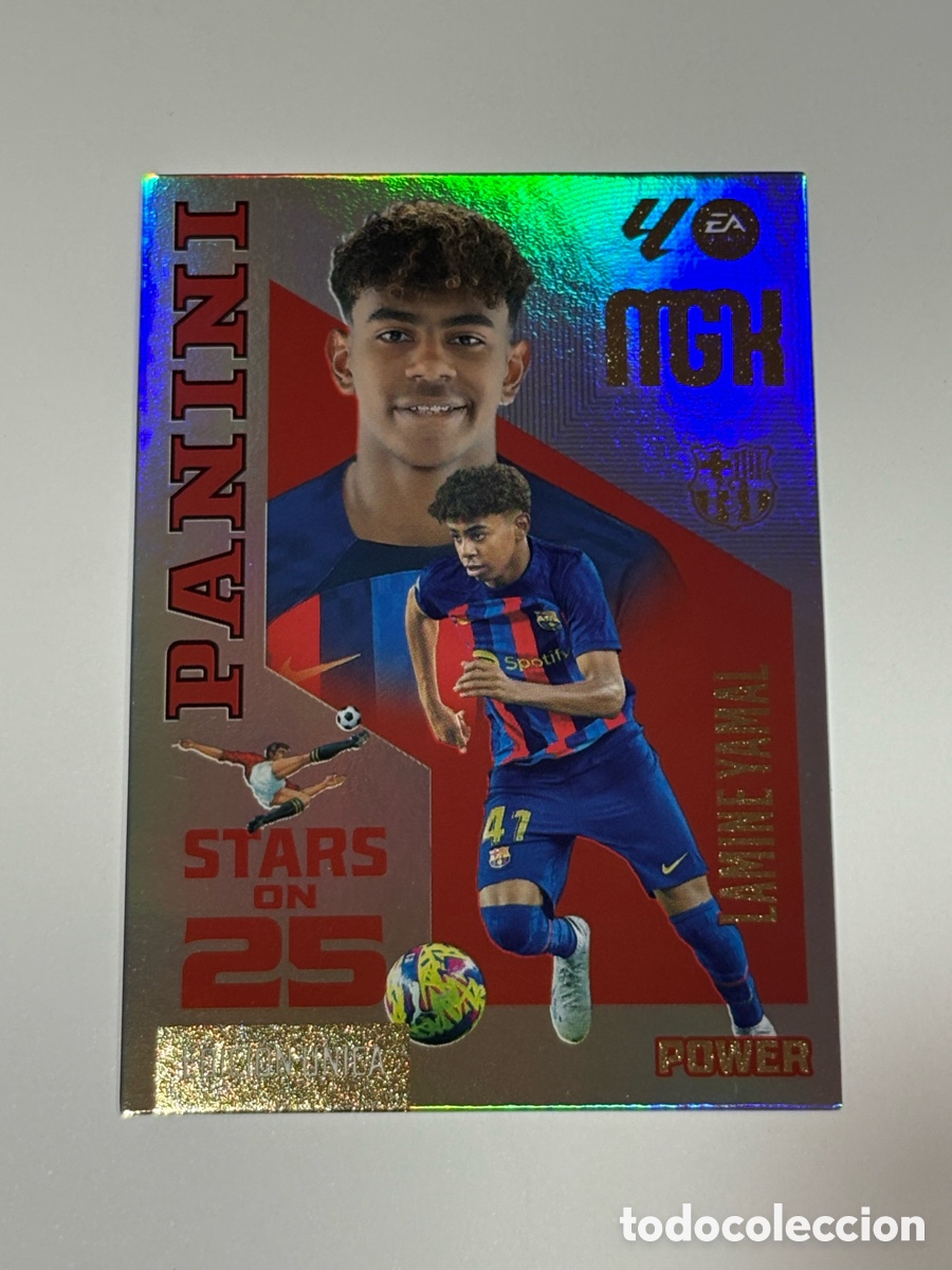 Cromos de f&uacute;tbol: Lamine Yamal X10 449P Stars On 25 Megacracks 26 27 2026-27 Edici&oacute;n &Uacute;nica Power