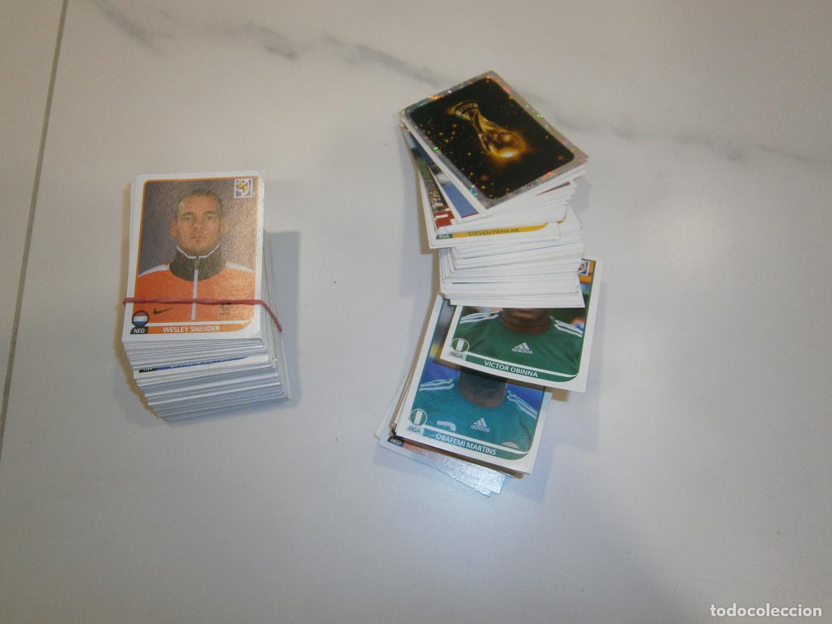 Cromos de f&uacute;tbol: LOTE CROMOS MUNDIAL SUD&Aacute;FRICA 2010 10 PANINI - SIN PEGAR
