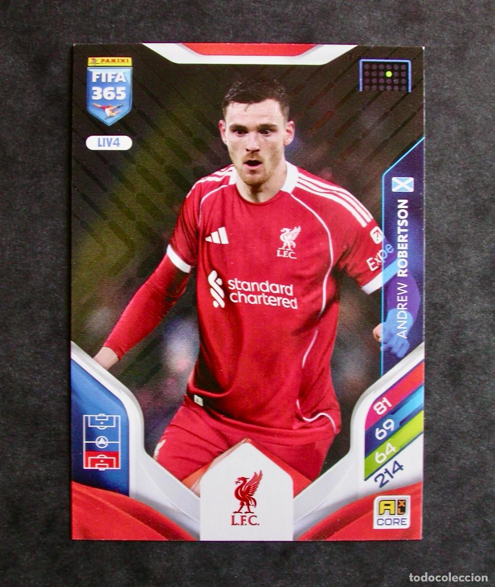 Cromos de f&uacute;tbol: LIV4 ANDREW ROBERTSON / LIVERPOOL / ADRENALYN XL FIFA 365 2025-2026 / TEAM MATE / PANINI