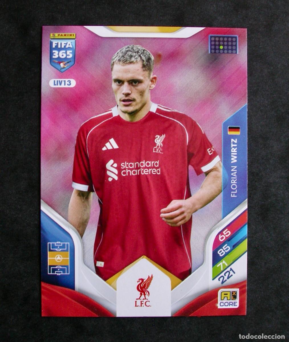 Cromos de f&uacute;tbol: LIV13 FLORIAN WIRTZ / LIVERPOOL / ADRENALYN XL FIFA 365 2025-2026 / TEAM MATE / PANINI