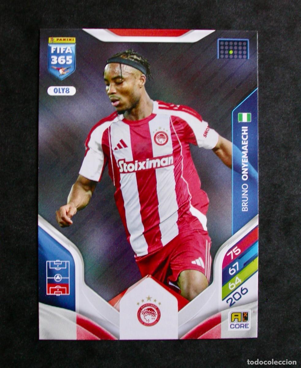 Cartes &agrave; collectionner de Football: OLY8 BRUNO ONYEMAECHI / OLYMPIACOS / ADRENALYN XL FIFA 365 2025-2026 / TEAM MATE / PANINI