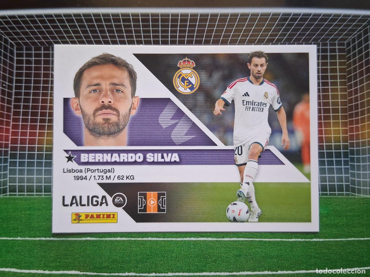 Cromos de f&uacute;tbol: BERNARDO SILVA FICHAJE 21 REAL MADRID CROMOS EDICIONES ESTE LIGA FUTBOL PANINI 2026 2027 26 27