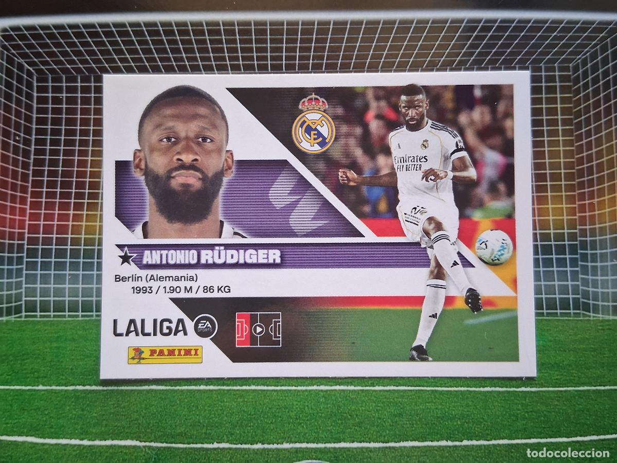 Cromos de f&uacute;tbol: 8 RUDIGER REAL MADRID CROMOS EDICIONES ESTE LIGA FUTBOL PANINI 2026 2027 26 27