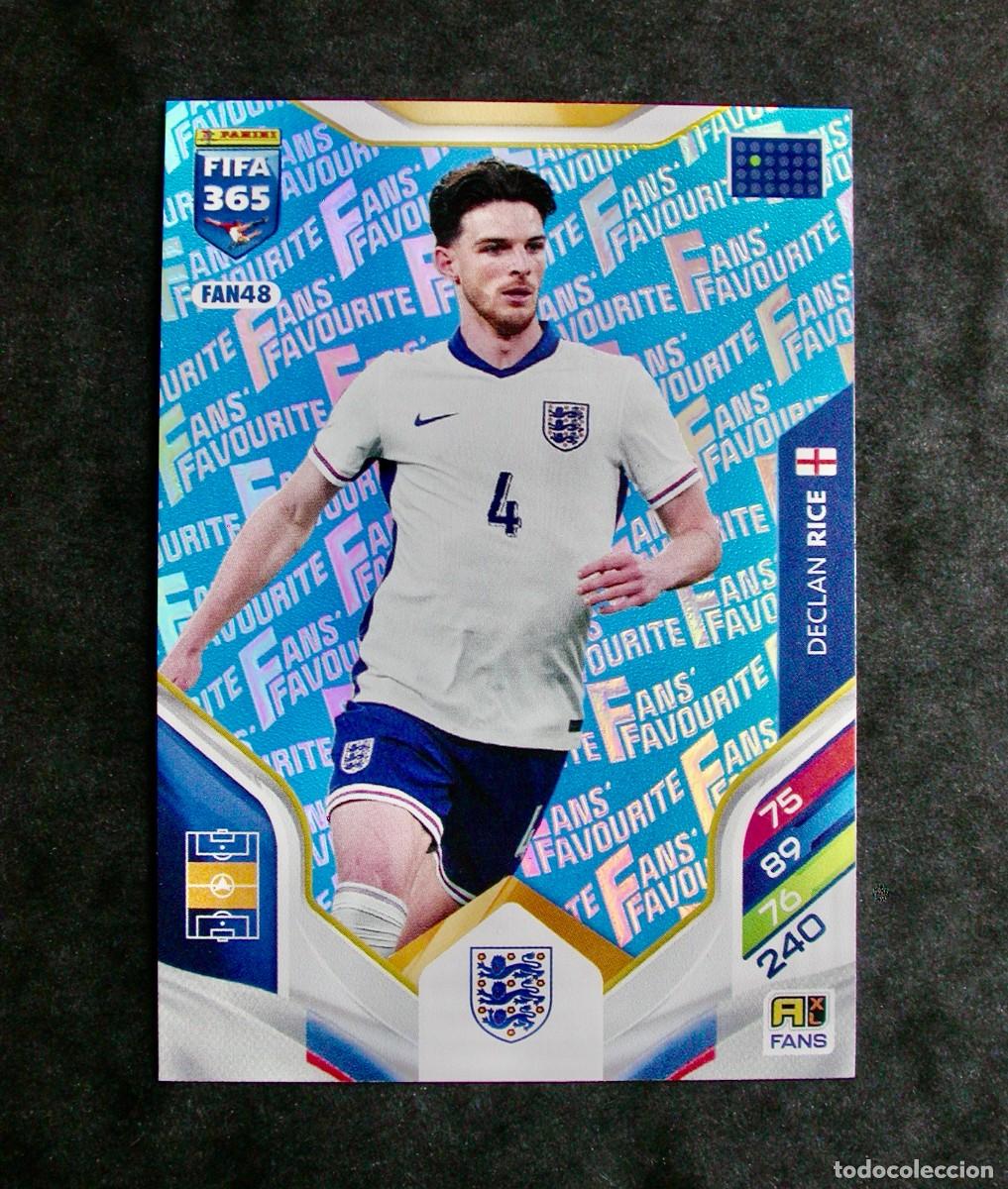 Cromos de f&uacute;tbol: FAN48 DECLAN RICE / INGLATERRA / ADRENALYN XL FIFA 365 2025-2026 / BLUE PARALEL / PANINI