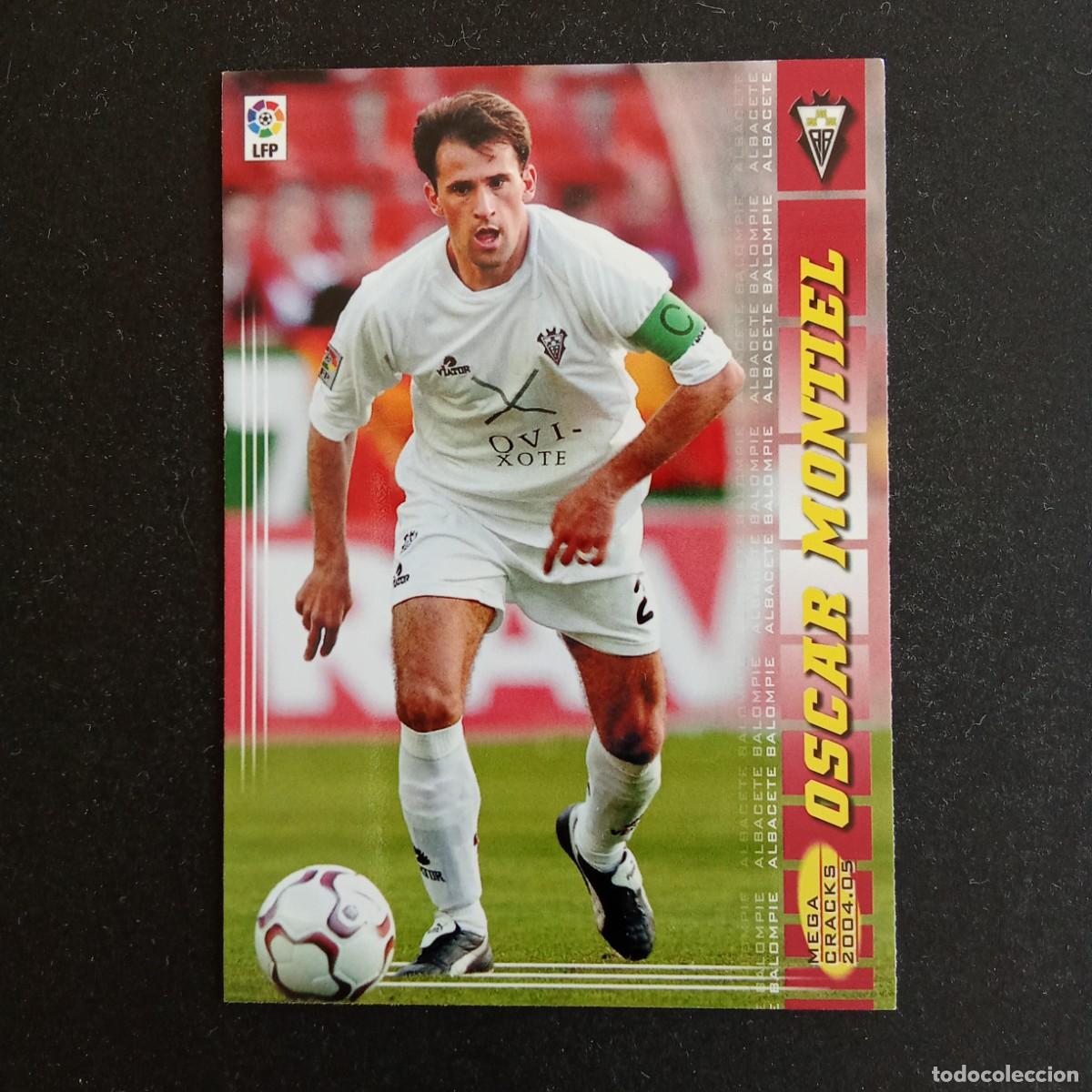 Cromos de f&uacute;tbol: 3 OSCAR MONTIEL ALBACETE LIGA 2004 2005 04 05 MEGACRACKS PANINI - NUMERO SIN ESPACIO