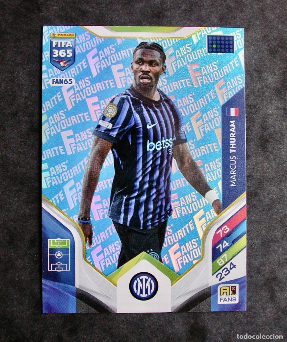 Cromos de f&uacute;tbol: FAN65 MARCUS THURAM / INTER DE MIL&Aacute;N / ADRENALYN XL FIFA 365 2025-2026 / BLUE PARALEL / PANINI