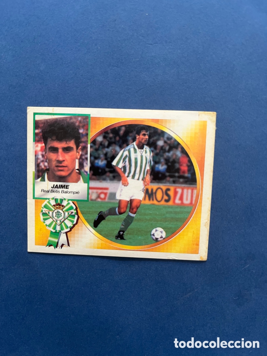 Cromos de f&uacute;tbol: Jaime Real Betis Este 1994-95 Fichaje 7 bis sin pegar