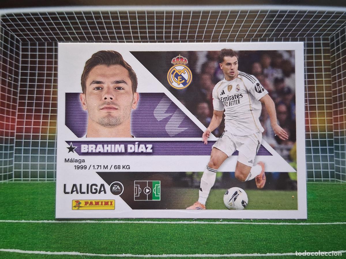 Cromos de f&uacute;tbol: 16B BRAHIM DIAZ 16 B REAL MADRID CROMOS EDICIONES ESTE LIGA FUTBOL PANINI 2026 2027 26 27