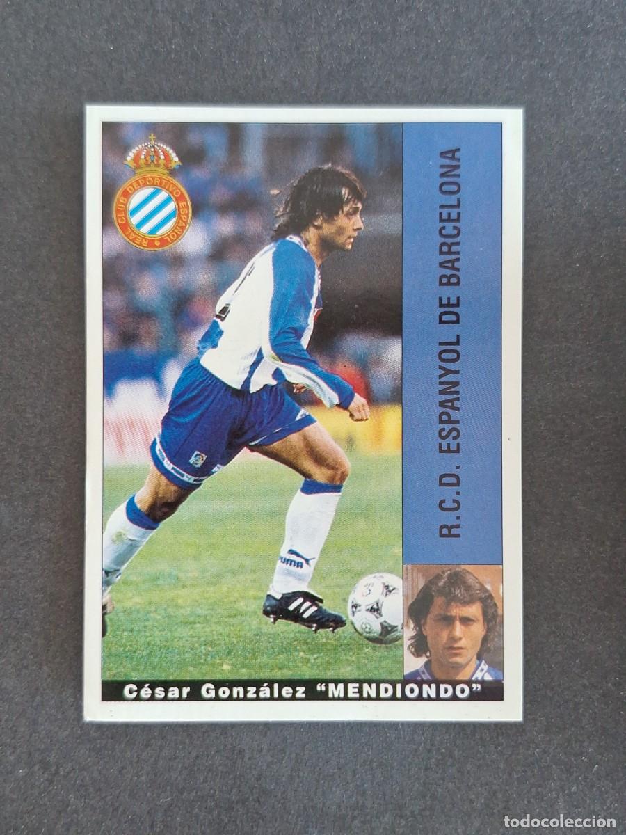 Cromos de f&uacute;tbol: L2 MENDIONDO R. C. D. ESPA&Ntilde;OL PANINI LIGA 1995 1996 95 96 NUNCA PEGADO SIN PEGAR