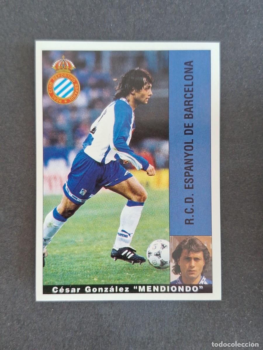 Cromos de f&uacute;tbol: L2 MENDIONDO R. C. D. ESPA&Ntilde;OL PANINI LIGA 1995 1996 95 96 NUNCA PEGADO SIN PEGAR