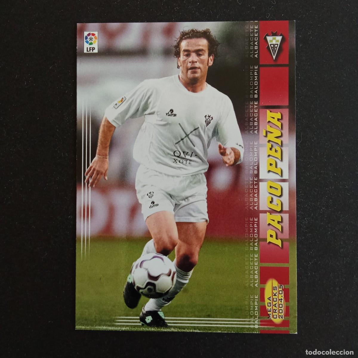 Cromos de f&uacute;tbol: 8 PACO PE&Ntilde;A ALBACETE LIGA 2004 2005 04 05 MEGACRACKS PANINI - NUMERO CON ESPACIO
