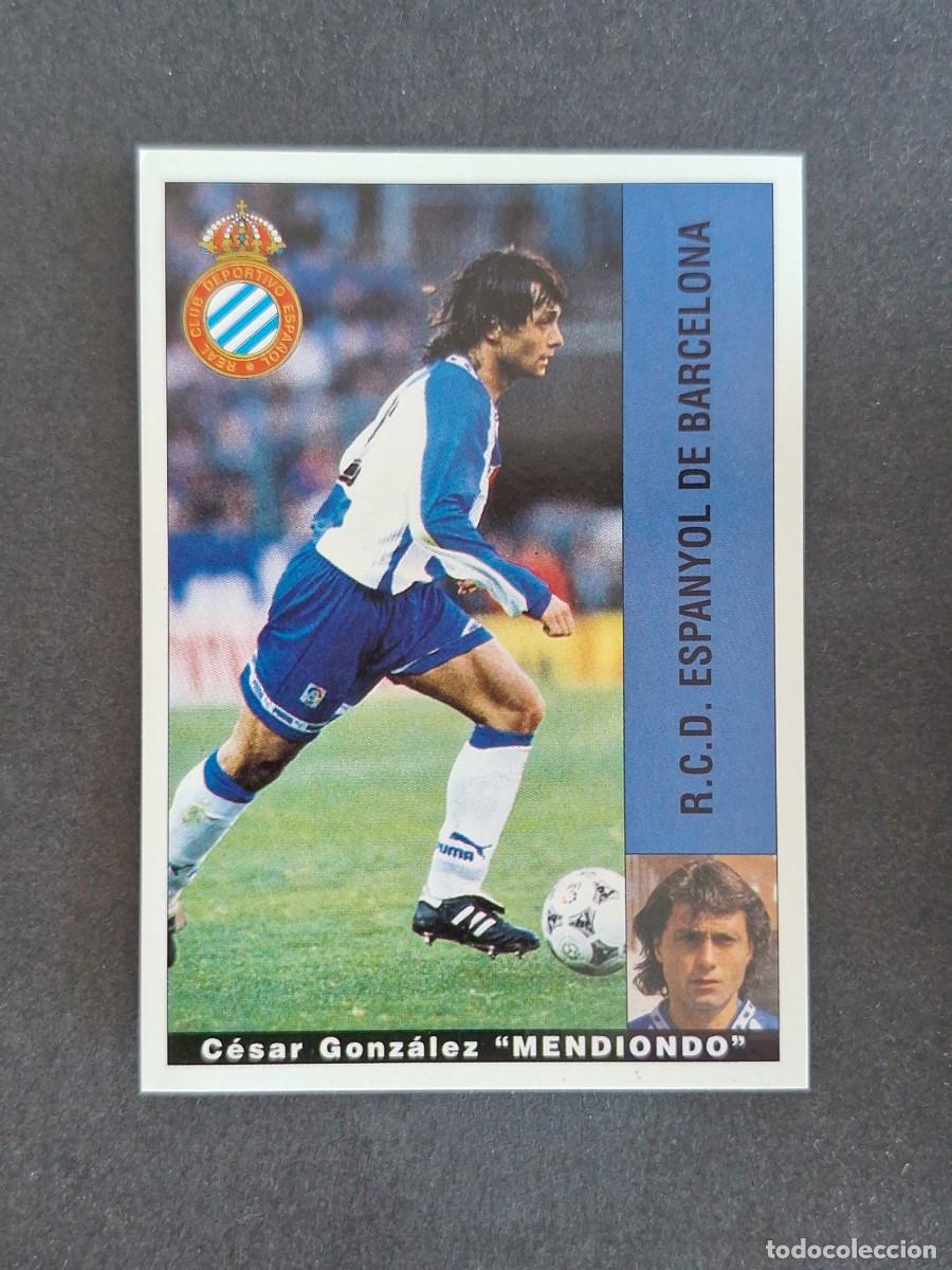 Cromos de f&uacute;tbol: L2 MENDIONDO R. C. D. ESPA&Ntilde;OL PANINI LIGA 1995 1996 95 96 NUNCA PEGADO SIN PEGAR