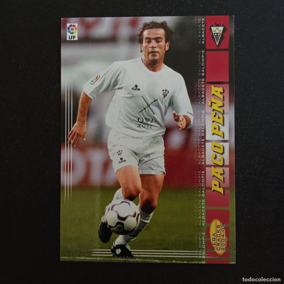 Cromos de f&uacute;tbol: 8 PACO PE&Ntilde;A ALBACETE LIGA 2004 2005 04 05 MEGACRACKS PANINI - NUMERO SIN ESPACIO