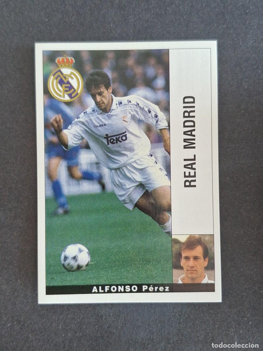 Cromos de f&uacute;tbol: L2 ALFONSO REAL MADRID PANINI LIGA 1995 1996 95 96 NUNCA PEGADO SIN PEGAR
