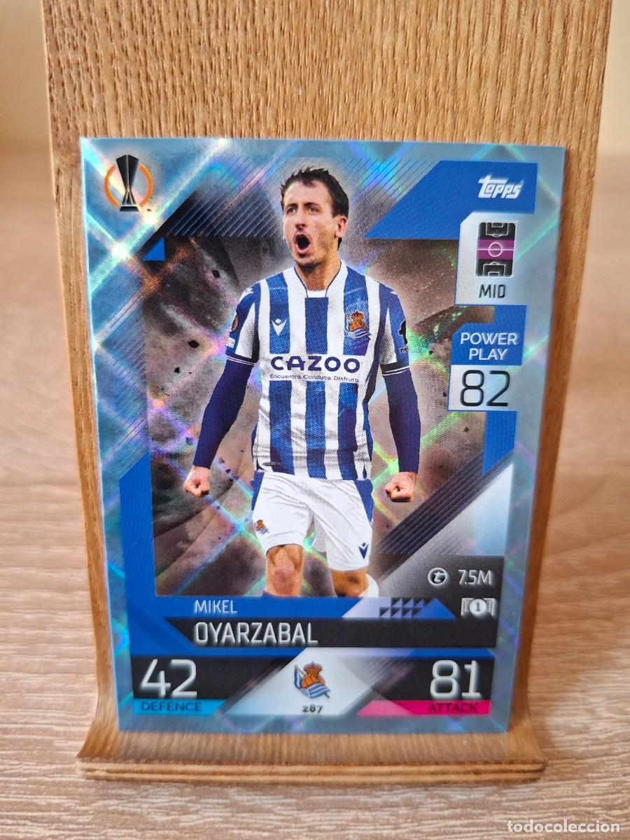 Cromos de f&uacute;tbol: Oyarzabal #287 Real Sociedad Topps Match Attax Champions League 2022 2023 Crystal Parallel
