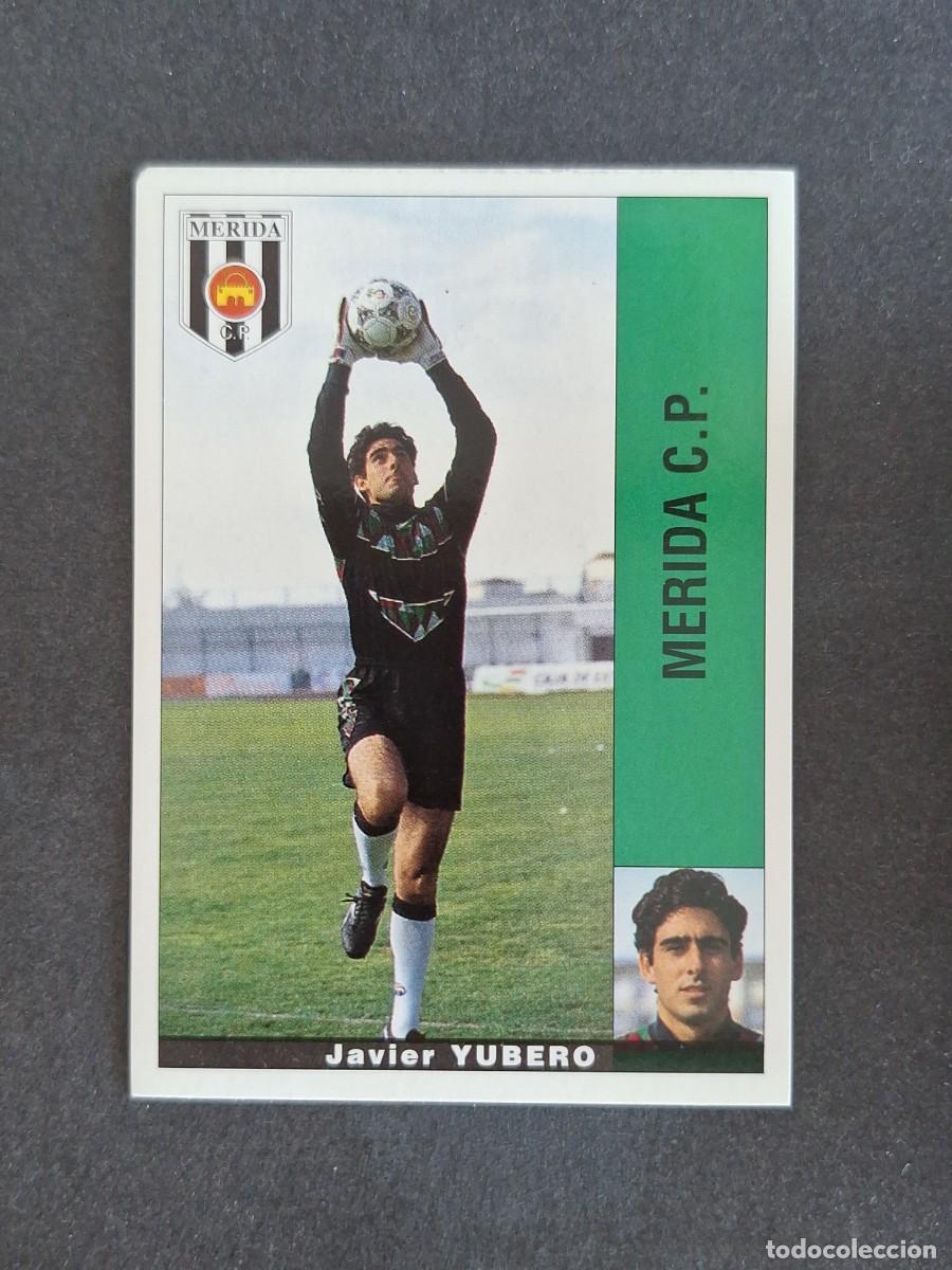 Cromos de f&uacute;tbol: L2 YUBERO MERIDA C. P. PANINI LIGA 1995 1996 95 96 NUNCA PEGADO SIN PEGAR