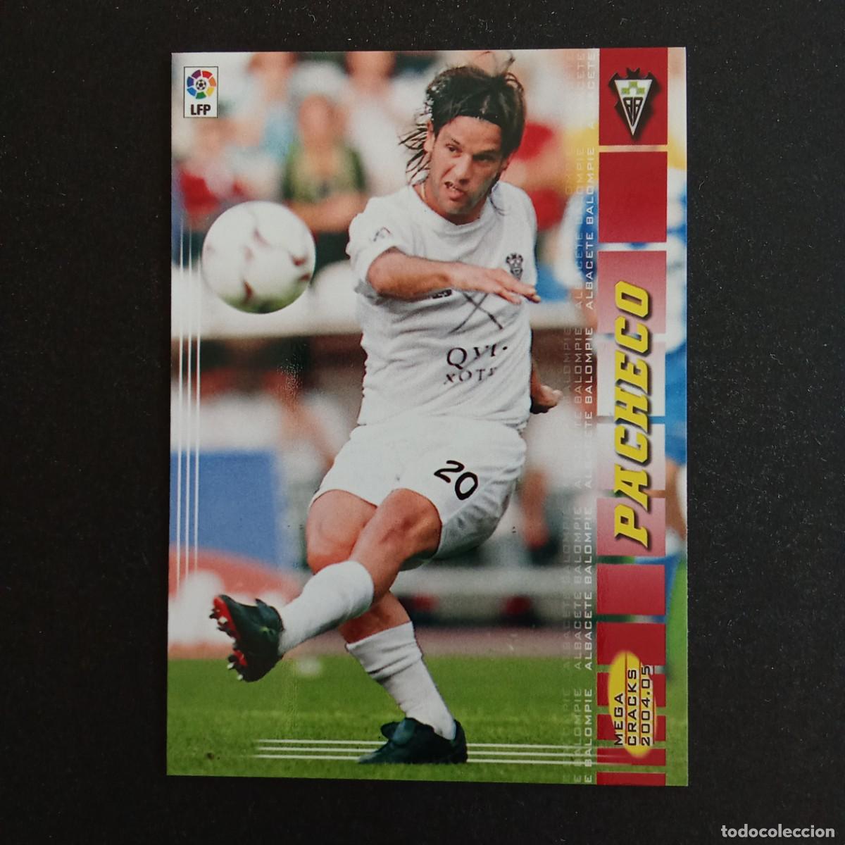 Fu&szlig;ball-Sticker: 16 PACHECO ALBACETE LIGA 2004 2005 04 05 MEGACRACKS PANINI - NUMERO CON ESPACIO