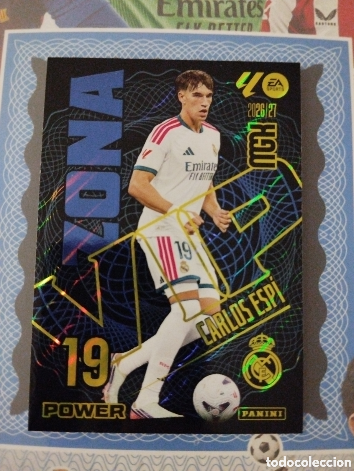 Football Stickers: MEGA CRACK 2026 2027 26 27- PANINI - N&ordm; 521P 521 P- CARLOS ESPI REAL MADRID ZONA VIP