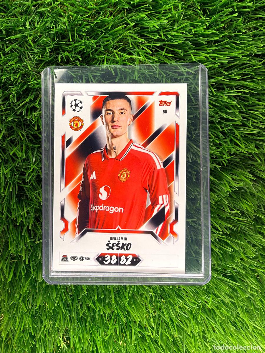 Cromos de f&uacute;tbol: N&ordm; 58 Benjamin Sesko Manchester United Match Attax 26 27