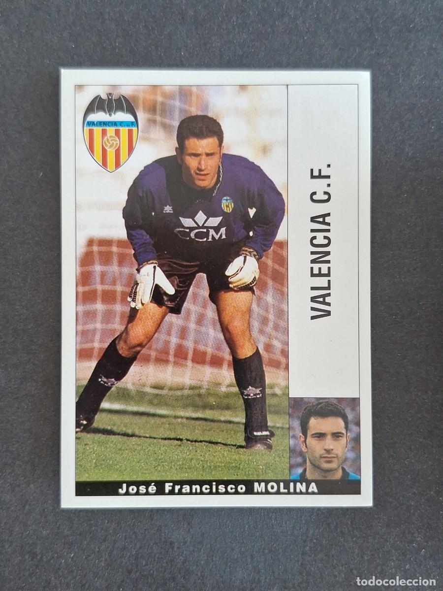 Cromos de f&uacute;tbol: L2 MOLINA VALENCIA C. F. PANINI LIGA 1995 1996 95 96 NUNCA PEGADO SIN PEGAR