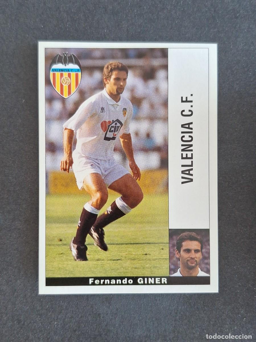 Cromos de f&uacute;tbol: L2 GINER VALENCIA C. F. PANINI LIGA 1995 1996 95 96 NUNCA PEGADO SIN PEGAR