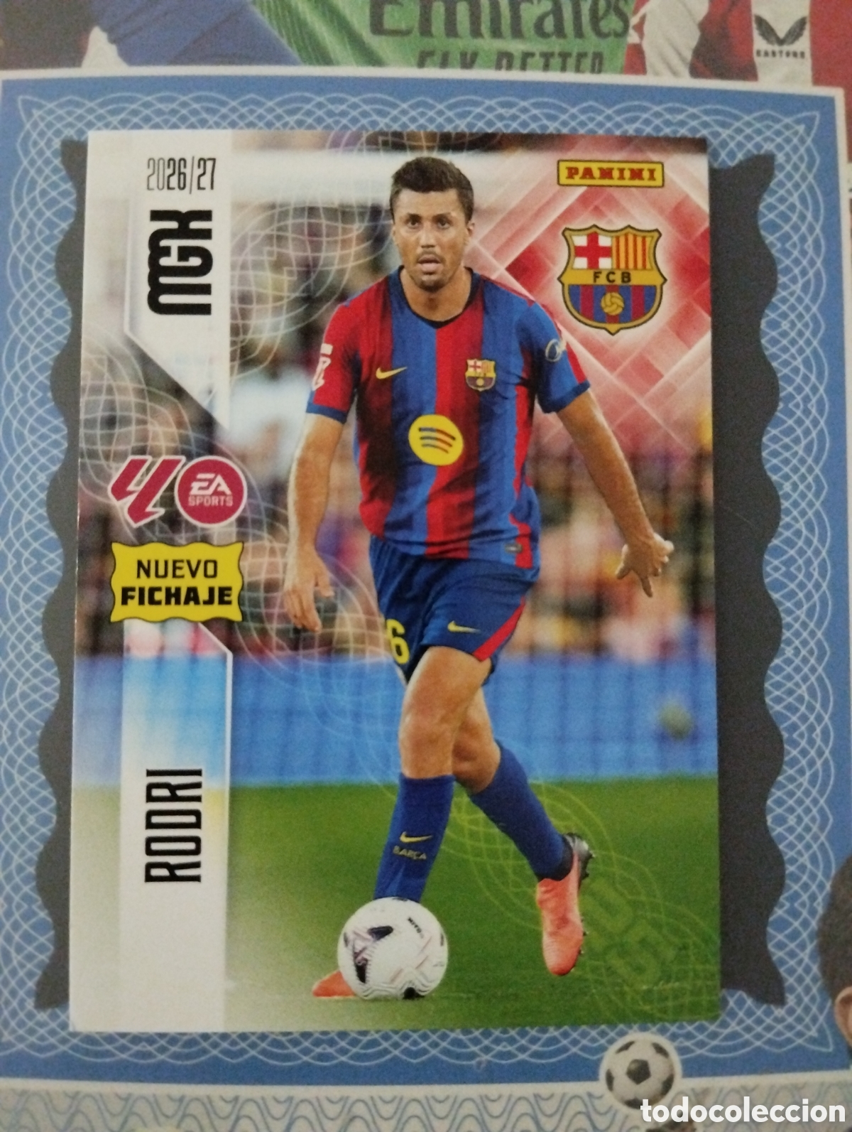 Cromos de f&uacute;tbol: MEGA CRACK 2026 2027 26 27- PANINI - N&ordm; 500 RODRI F.C. BARCELONA &Uacute;LTIMOS FICHAJES