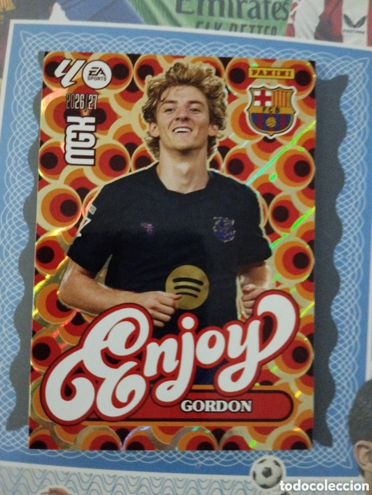 Cromos de f&uacute;tbol: MEGA CRACK 2026 2027 26 27- PANINI - N&ordm; 518 GORDON F.C. BARCELONA ENJOY