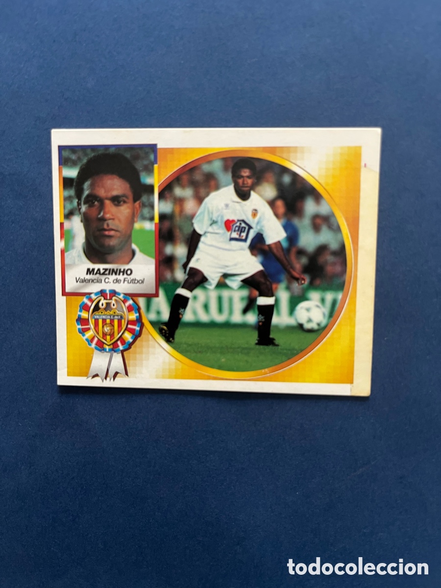 Cromos de f&uacute;tbol: Mazinho Valencia Este 1994-95 ( coloca ) sin pegar .