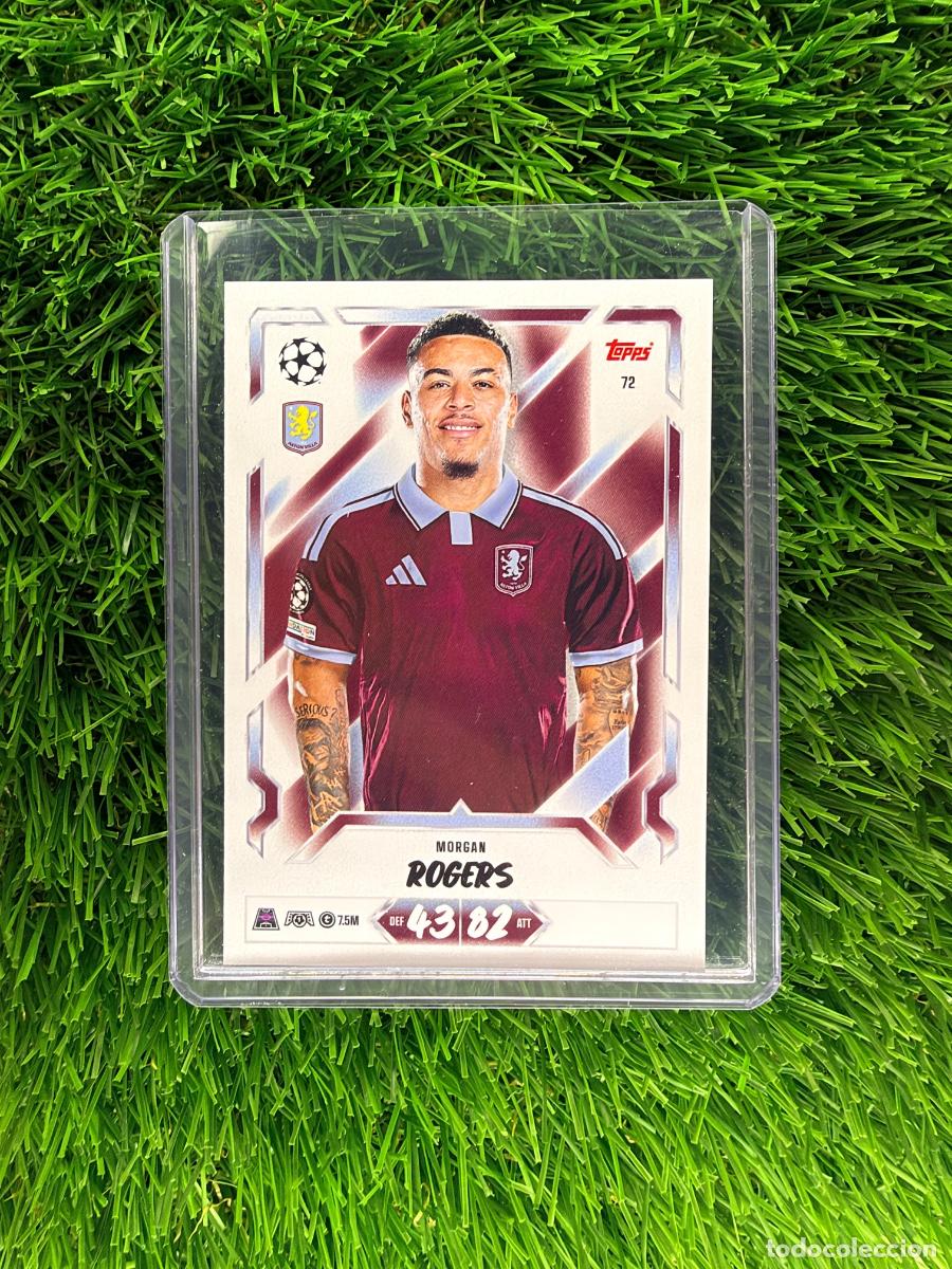 Cromos de f&uacute;tbol: N&ordm; 72 Morgan Rogers Aston Villa Match Attax 26 27